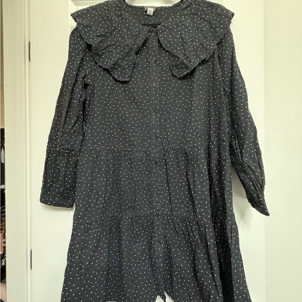 a new day Black Polka Dot Dress
